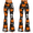 Flare Leggings, variant on 2D Print Orange Pumpkin Halloween Custom All-over Print Standard Leggings, Spooky Night Pants