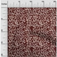 thumbnail image 2 of oneOone Polyester Spandex Maroon Fabric Asian Block Sewing Craft Projects Fabric Prints By Yard 56 Inch Wide, 2 of 4