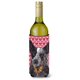 thumbnail image 1 of Perro De Ganado Australiano Corazones Amor Día De San Valentín Botella De Vino Aislador De Bebidas Aislador De Bebidas Hugger, 1 of 1