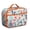 Orange-3, variant on Insulated Lunch Tote With Leafy Palm Inspired Print, Lightweight Durable Lunch Box Bag, Perfect For Hawaiian, Botanical, And Jungle Leaves Lovers