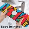 thumbnail image 6 of Kdxio Colorful Arrow Graffiti Pattern Pattern Non-Slip Diatom Mud Faucet Drain Pad,Self Absorbent Mat for Kitchen Sink for Variety Kitchen & Bathroom Countertops, 6 of 7