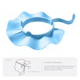 thumbnail image 3 of Baby Shower Cap Shampoo Shower Bathing Hat Soft Elastic Non-Slip Adjustable Hair Head Eye Ear Shampoo Cap-Royal Blue, 3 of 8