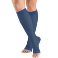 thumbnail image 1 of Truform Sheer Knee High Stockings, Open Toe: 15 - 20 mmHg, Blue, Small, 1 of 7