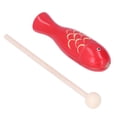 thumbnail image 1 of Instrumento de percusión Instrumento musical de madera portátil en forma de pez para niños pequeños, 1 of 8