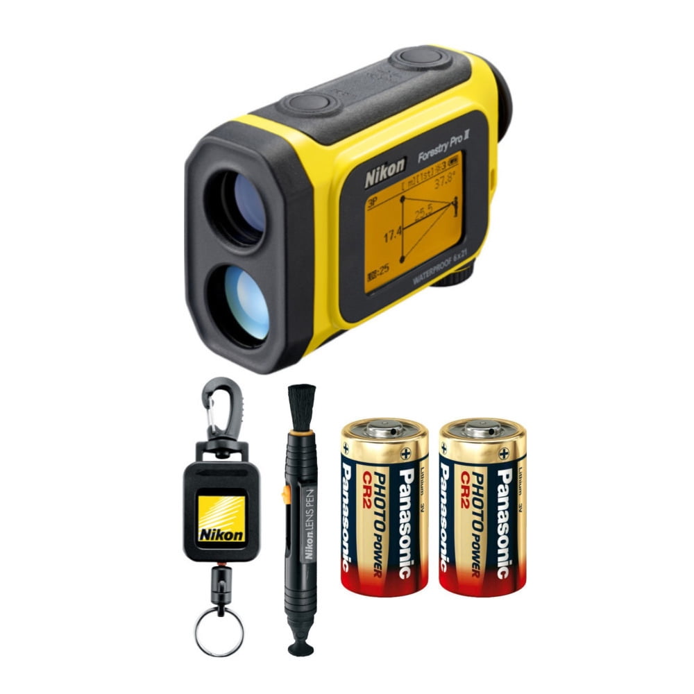 Nikon Forestry Pro II Laser Rangefinder with 2 Spare Batteries Bundle