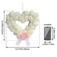 thumbnail image 2 of Ongmies Valentines Day Wreath Clearance Idyllic Heart Shaped Wreath Floral Rose Artificial Garland Door Wreath for Home Wedding Valentine'S Day Decoration Home Decor C, 2 of 8