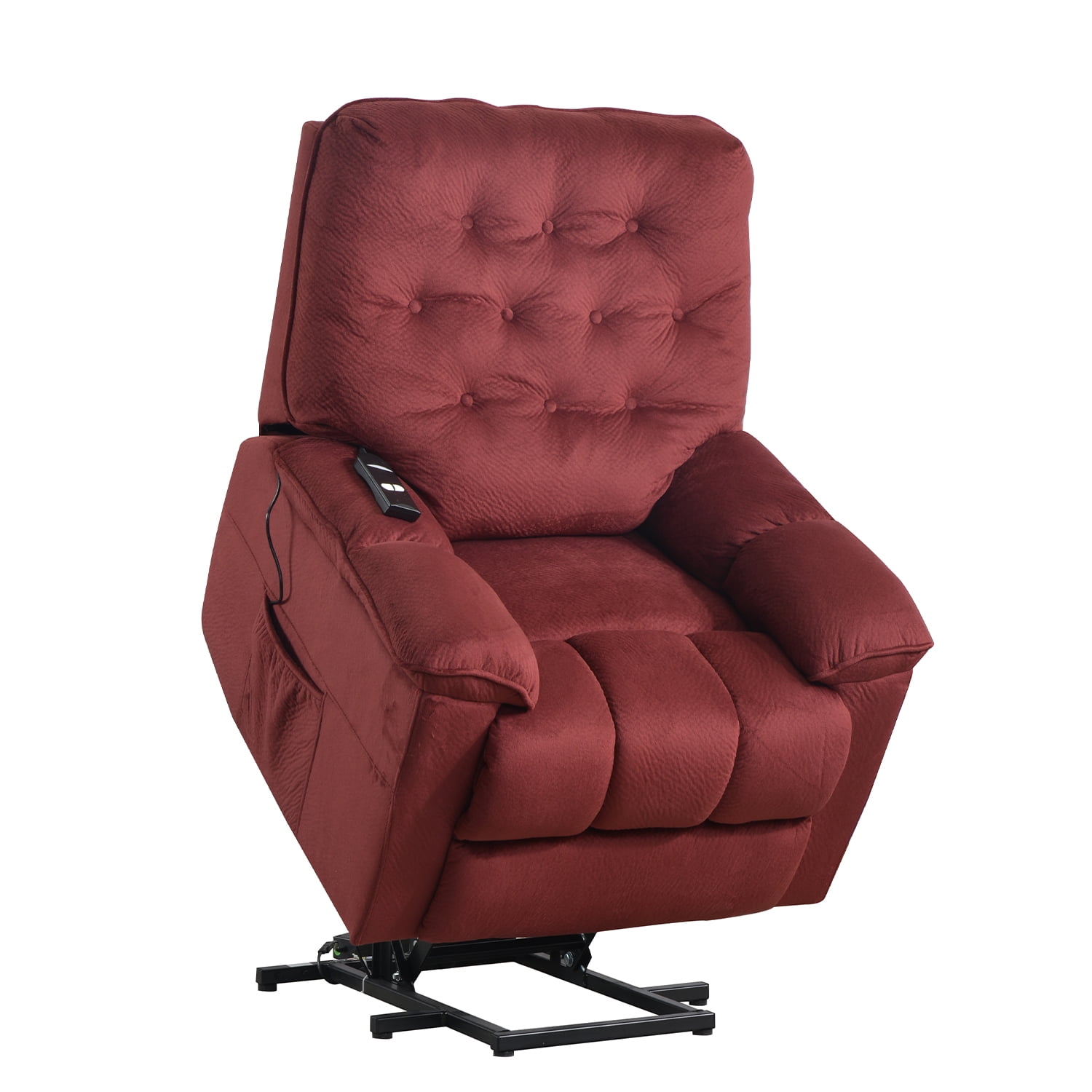 Kepooman Power Lift Recliner Chair, Fabric Upholstery Sofa Recliner, Electric Recliner Chair for Living Room Lounge, Red Kepooman Power Lift Recliner Chair, Fabric Upholstery Sofa Recliner, Electric Recliner Chair for Living Room Lounge, Red
