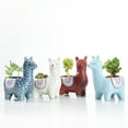 thumbnail image 4 of Guardoinrt 1/2/3 Animal Shape Pots - Durable Stylish Ceramic Flower Plant Pots Innovative Succulent Planter Pots Crooked Head white 1 Pc, 4 of 6