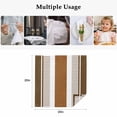 thumbnail image 4 of Modern Brown Cloth Napkins, Boho Contemporary Geometric Striped Washable and Reusable Dinner Napkins Set of 8, Table Napkin for Kitchen Party Birthday Wedding Hotel Housewarming 20"x20", 4 of 8