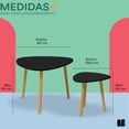 thumbnail image 4 of Mubson Set de 2 Mesas de Centro para Sala Cigno, 4 of 5