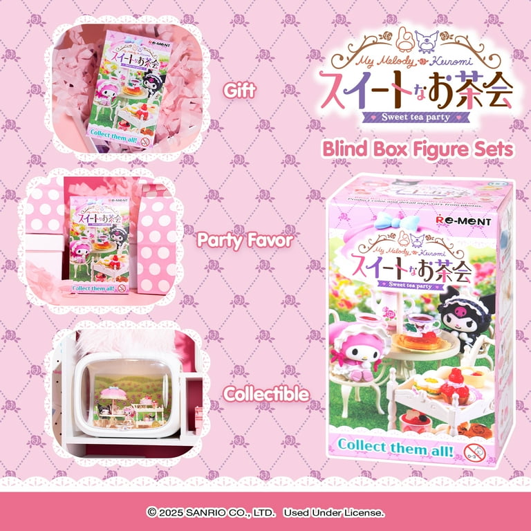 Hamee Sanrio Mini Figure Set, My Melody & Kuromi Blind Box Diorama