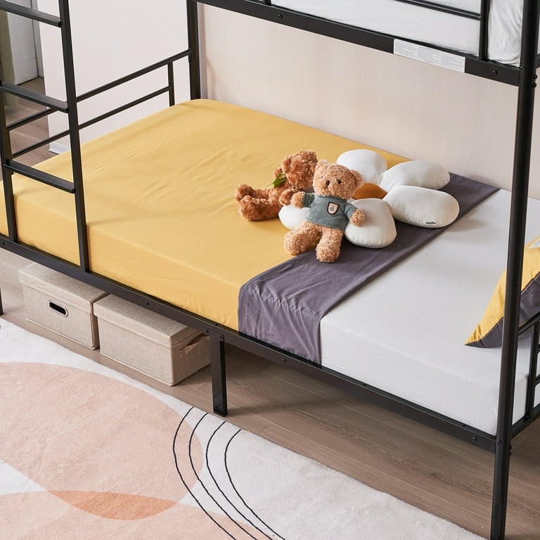 Zimtown Twin over Twin Steel Bunk Beds Frame, 78