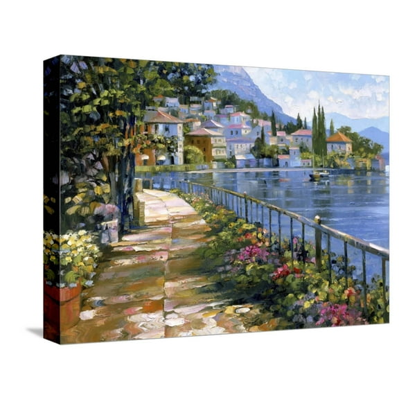 Art.com Sunlit Stroll Stretched Canvas Print Wall Art by Howard Behrens, 16" x 12"