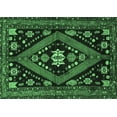 thumbnail image 1 of Ahgly Company Indoor Rectangle Persian Emerald Green Traditional Area Rugs, 5' x 8', 1 of 4