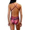 thumbnail image 2 of Adoretex Girl's/Women's Printed One Piece Thin Strap Athletic Swimsuit (FN035) - Pink Combo - 32, 2 of 3