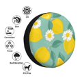 thumbnail image 4 of Honeii Lemons Chamomile Flowers And Leaves Print Tire Covers, Waterproof Anti-UV Sun Snow Rain Tire Covers for Trailers, RV, Camper, SUV, Truck-16 inch, 4 of 6
