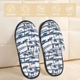 thumbnail image 2 of Balery Palm Tree Pantuflas de Casa de Felpa Silenciosas con Diseño Estampado, Zapatillas Cómodas Antideslizantes de Algodón para Interior-Medium, 2 of 8
