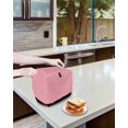 thumbnail image 4 of Pink Toaster Cover 4 Slice, Pure Pink Dustproof Bread Machine Oven Cover with Storage Pockets, Fits Most Kitchen Toasters Protector, 4 of 5