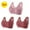 B_ Hot Pink, variant on 3PC Daisy Bras for Older Women, Breathable Front Close Button Cotton Bras, Full Support Wide Back No Underwire Bra Red 10