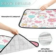 thumbnail image 3 of Washable Pet Pee Pads with Super Absorbent Reusable Training Pads for Dogs & Cats Pink Cute Cartoon Icon, 3 of 6
