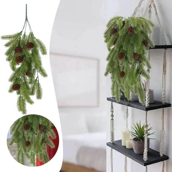 UFOUND 1PC Christmas Teardrop Large 30inch Winter Needles With Artificial Christmas Greenery Teardrop Wreath For Xmas Table And Door Decoration Hallowmas Decal