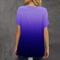 thumbnail image 3 of SMihono Hauts pour Femmes Été Décontracté Mode Confortable Col Rond Manches Courtes Imprimé Blouse T-shirt Oversize pour Femmes 2023, 3 of 5