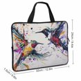 thumbnail image 2 of WERPE Birds Paint Splatters Neoprene Laptop Carrying Bag Diving Fabric Tablet Cover 12inch, 2 of 5