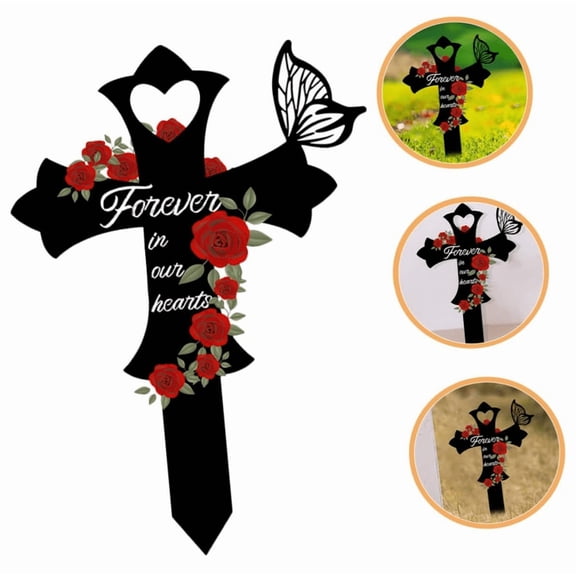 Inglocoh Personalized Memorial Plaques for Outdoors Cardinals In Loving Memory Grave Marker 11.8inch Metal Garden Stakes Memorial Gifts Sympathy Gifts for Loss of Loved One 1pc