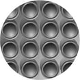thumbnail image 1 of Ahgly Company Machine Washable Indoor Round Transitional Black Area Rugs, 7' Round, 1 of 7