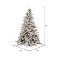 thumbnail image 3 of Vickerman 7.5' Flocked Utica Fir Artificial Christmas Tree, Clear Lights, 3 of 5
