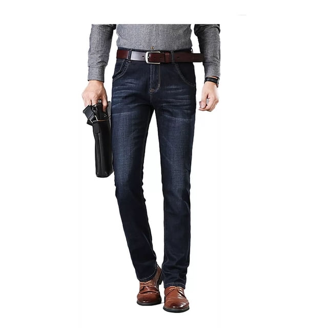 Pantalones De Moda Recto Para Hombre Jeans Stretch Skinny
