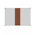 thumbnail image 2 of Sun Shade Sail 12x16Ft Boho Brown Leather Texture Striped Tribal Farmhouse Style Uv Block Sunshade Canopy Outdoor Shade Cover Rectangle Shade Cloth For Patio Garden Yard Deck Pergola, 2 of 6