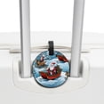thumbnail image 3 of Christmas Sled 2Pcs PU Leather Round Luggage Tags with Privacy Cover and Name ID Tag for Suitcase, Handbags, Backpacks, School Bags, 3 of 6
