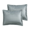 Mainstays Mink Grey Solid Plush Pillow Sham, Standard (1 Count)
