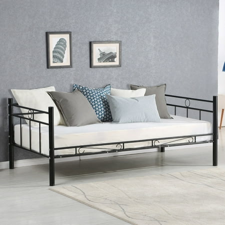 Costway Metal Twin Size Daybed Sofa Beds Frame Guest Dorm Costway Metal Twin Size Daybed Sofa Beds Frame Guest Dorm