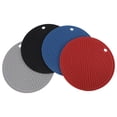 thumbnail image 2 of FAGINEY Silicone Cup Pad, Coaster, 4 Colors Heat Insulated Pad, For Dining Table Home Kitchen, 2 of 8