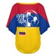 thumbnail image 4 of Women's Football Graphic T-Shirt, Soccer Fans V-Neck Short Sleeve T-Shirt with Print, Soft Lightweight Soccer Apparel Shows Player Number for Soccer Tournament 2026 Wine Size: 2XL, 4 of 5