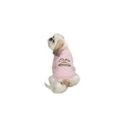 zack & zoey polyester/cotton cutie pie dog tee, xx-small, pink