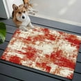 thumbnail image 3 of Rectangle Area Rugs 2 x 3 Ft, Red Ombre Non-Slip Residential Carpet, Gradient Abstract Art Vintage Indoor Crawling Mats Runner Rugs for Living Room/Dining Room/Bedroom, 3 of 8