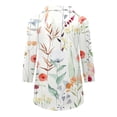 thumbnail image 6 of 2026 ! JINMGG Fall Long Sleeve Shirts for Women, Womens Summer Fall Tops 2026 Fashion Woman V Neck Three Quarter 3/4Sleeve T Shirt Autumn Printing Blouse Tops Sweatshirt, 6 of 6