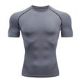 thumbnail image 5 of Men‘s T Shirt Outdoor Training Fitness Gym Jogging Running Sweatshirt Bat/-Man Compression Shirts Tight Elastic Breathable LS, 5 of 5