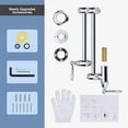 thumbnail image 7 of Wowow Pot Filler Faucet, Wall Mount Kitchen Folding Faucet 2 Handle with Double Joint Swing Arms, Polished Chrome, 7 of 7