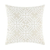 Levtex Home - Aliza - Decorative Pillow (18 x18in.) - Medallion - Taupe and White