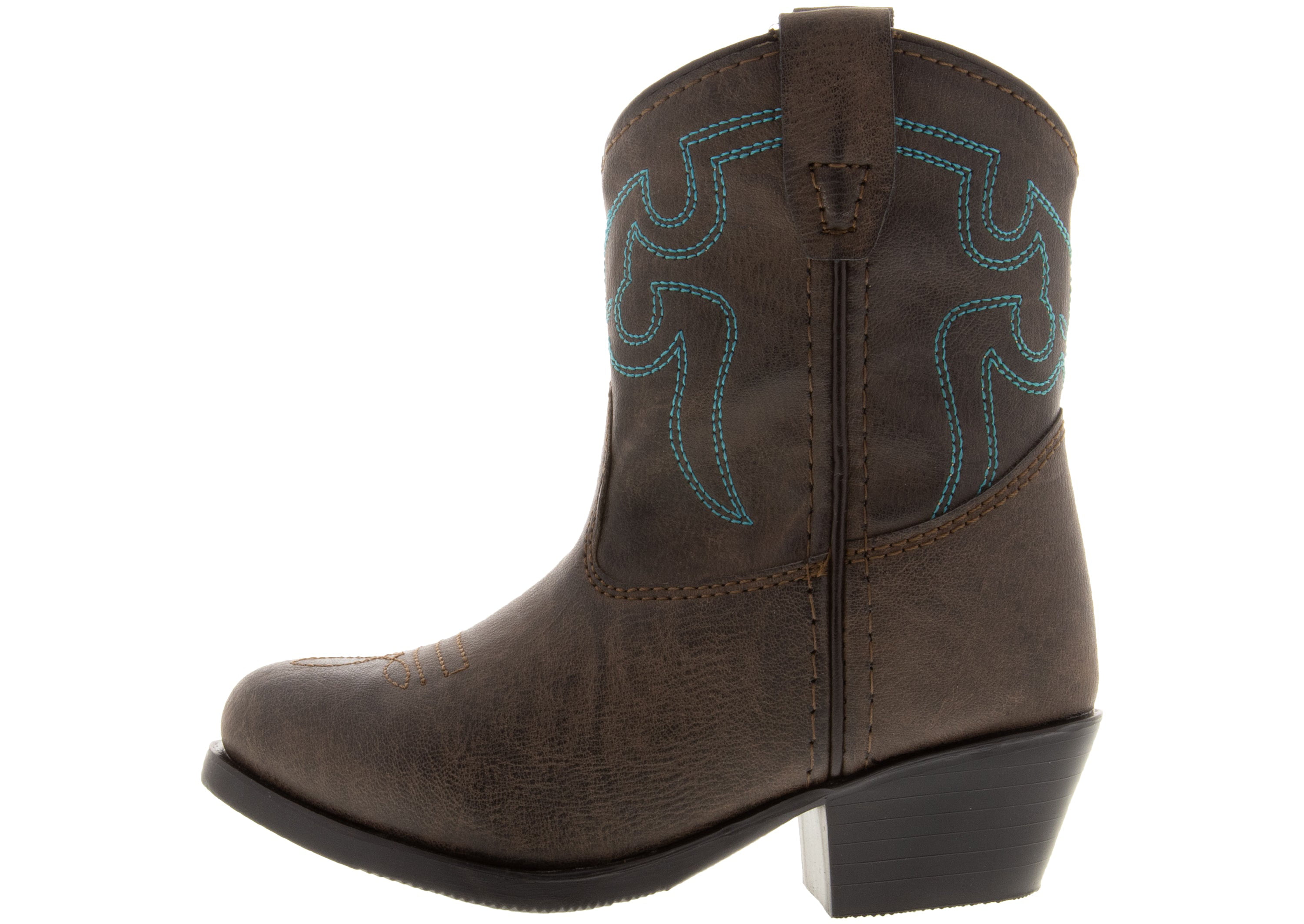 Smoky+Mountain+Boys+Brown+with+Blue+Stitch+Monterey+Western+Cowboy+Boots 