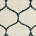 thumbnail image 7 of SAFAVIEH Hudson Arline Geometric Shag Runner Rug, Ivory/Slate Blue, 2'3" x 8', 7 of 7