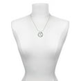 thumbnail image 3 of Delight Jewelry Silvertone Small Gelato Script Initial - X - Hockey Ring Charm Necklace, 18", 3 of 4