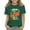 Green, variant on KAUOD Kids Cute 100 Days Of School Baseball 100th Day Of School T-Shirt Little Girls Funny Graphic Tees Sport Shirt