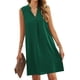 thumbnail image 1 of Vestido recto Wkior 2024 con cuello en V sin mangas para mujer verde M, 1 of 7