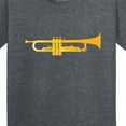 thumbnail image 4 of Inktastic Trumpet Gold Brass Music Instrument Youth T-Shirt, 4 of 5
