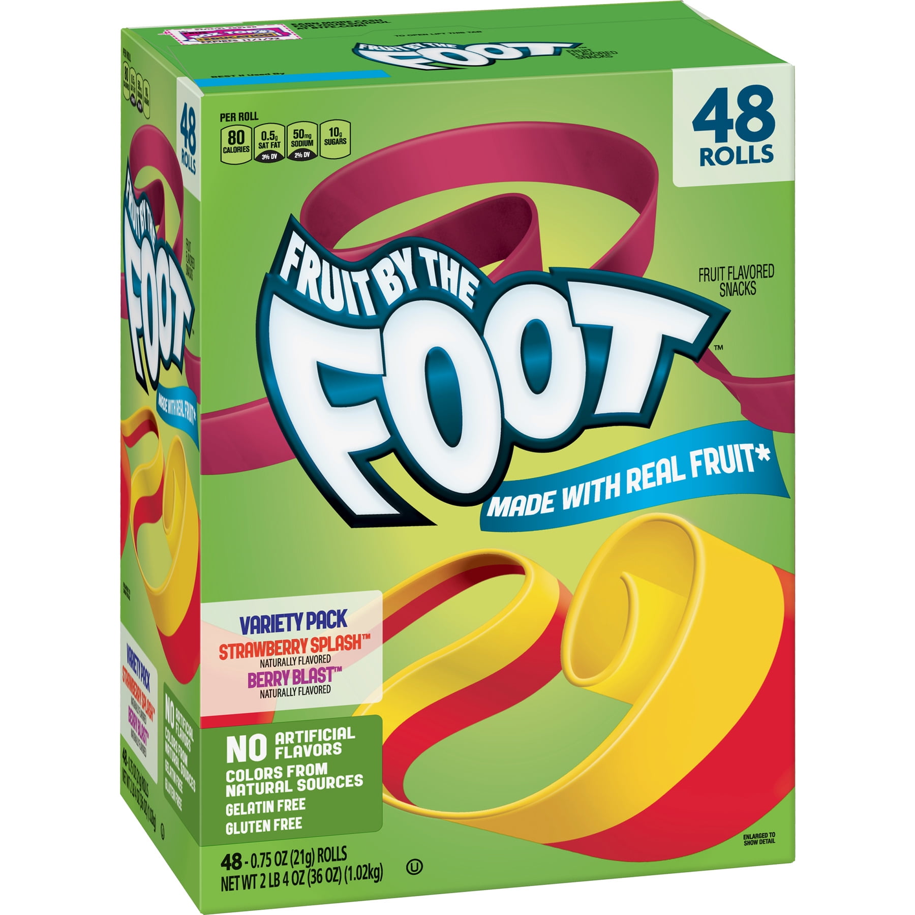Fruit by the Foot™ Strawberry Splash™/Berry Blast™ Fruit Flavored Snacks  Variety Pack, 0.75 OZ - Walmart.com - Walmart.com